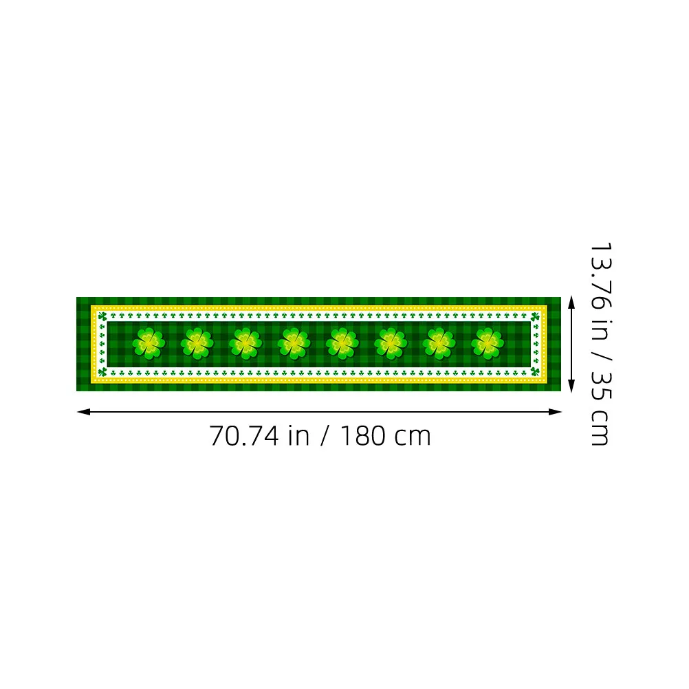 Four Leaf Table Runner Green Party Dining Room Home Decor
