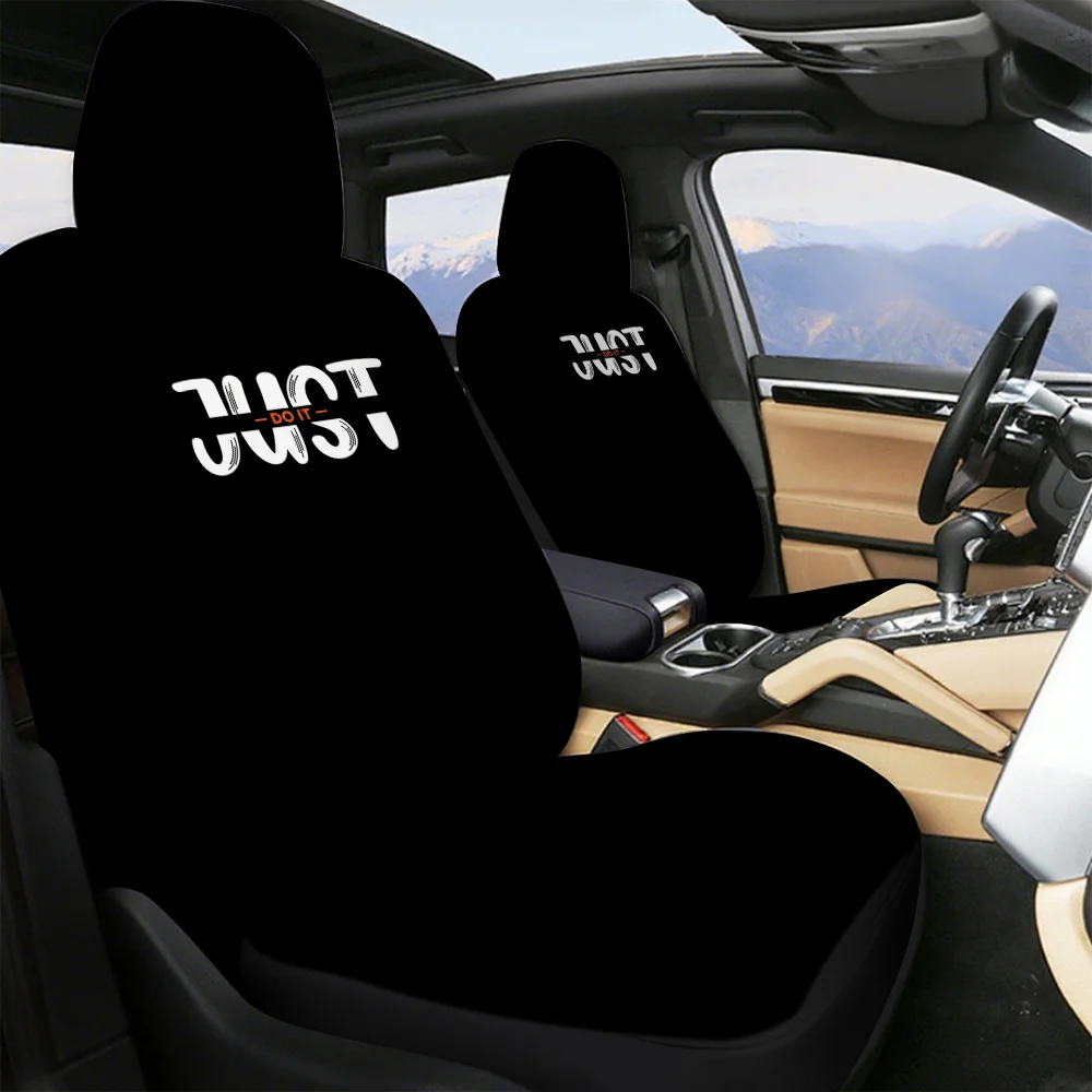 

Чехлы на передние автомобильные сиденья - [Мультяшная анимация, английский текст, минималистичный узор, принт] - или подарок можно использовать для защиты вашей собственности