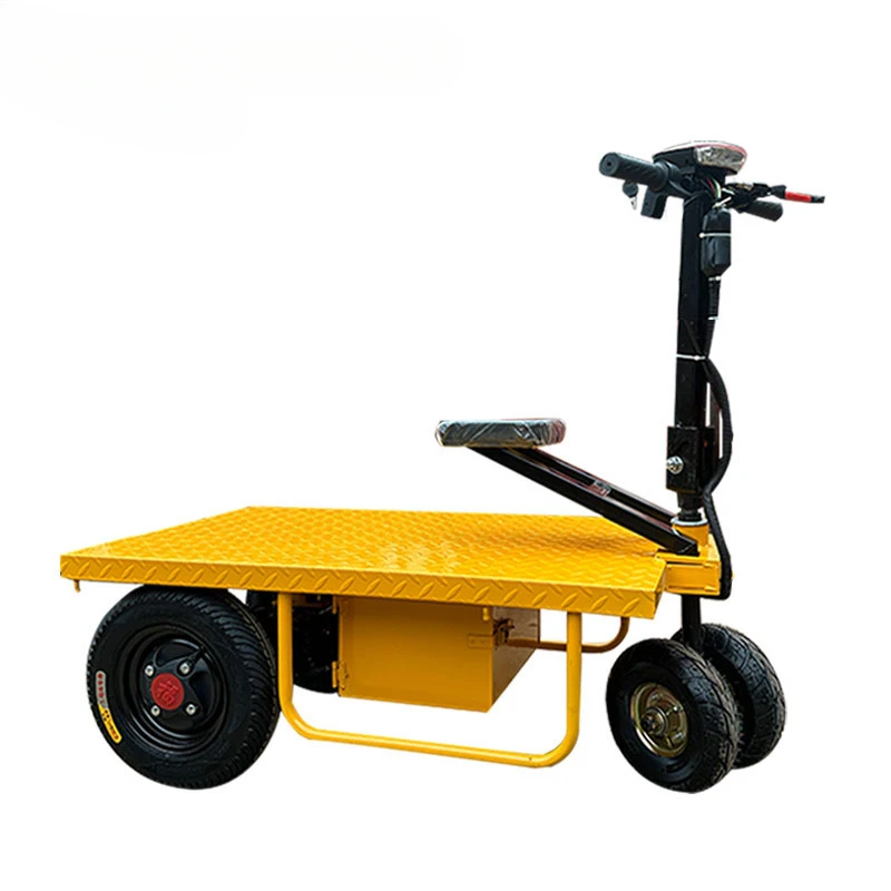 

JIN YANG HU 1000KG Heavy Duty Electric Motor Handling Trolley Electric Worksite Ash Cart For Transport Cargo