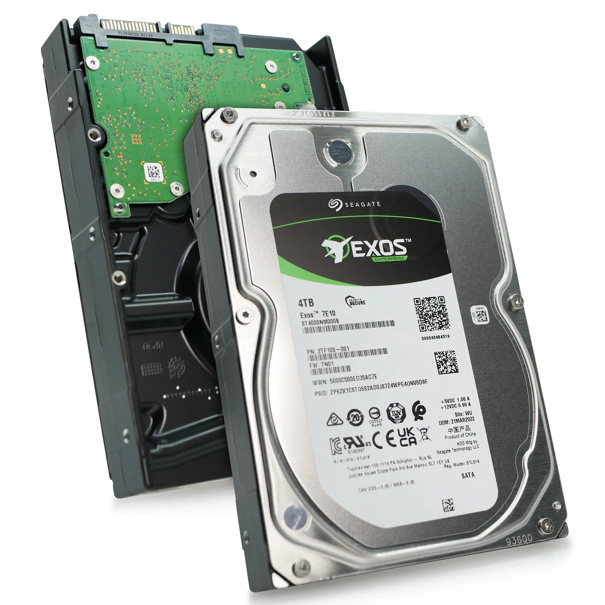 

Seagates Exos 7E10 ST4000NM000B HDD 4TB 3.5" Sata Enterprise Hard Drive Hdd
