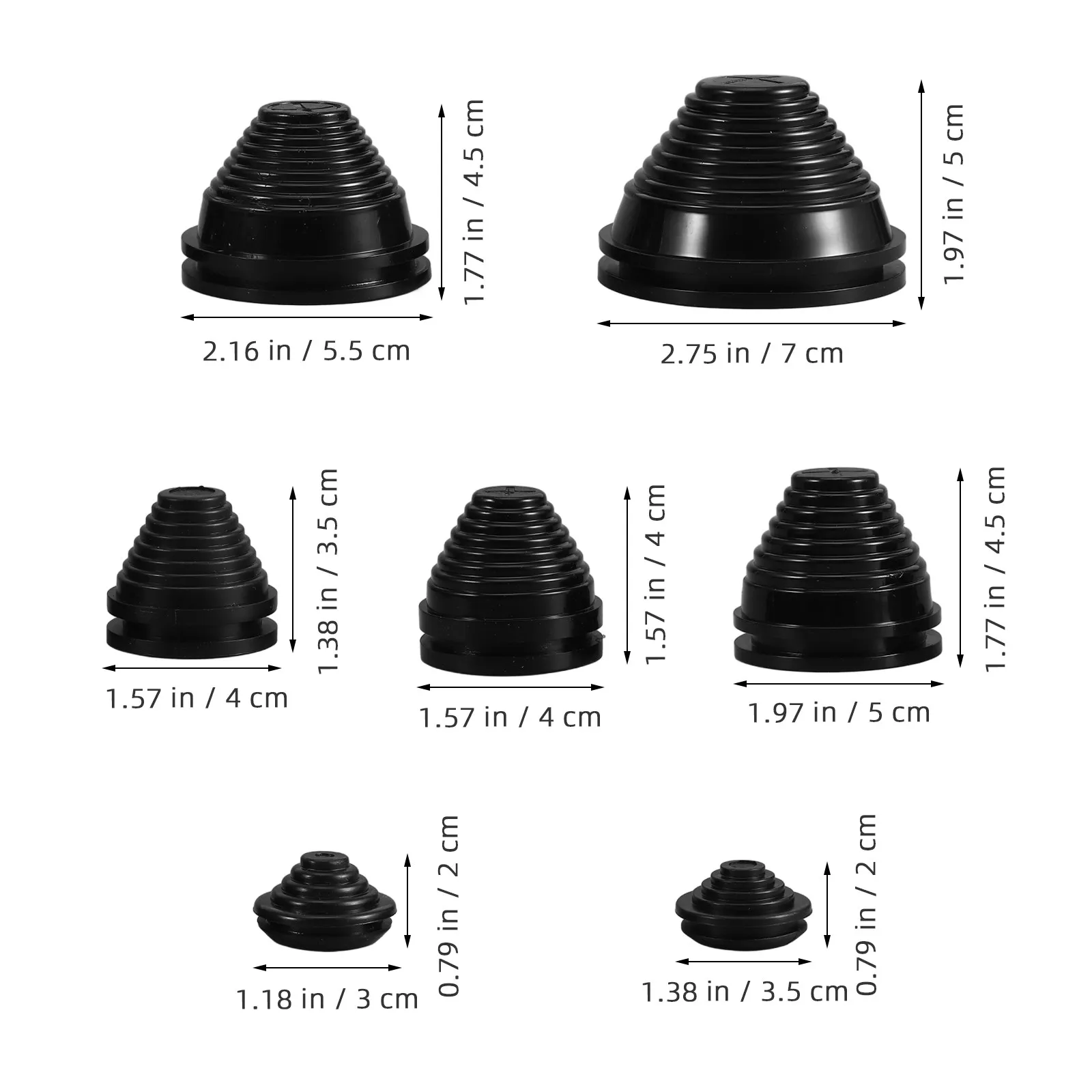 14Pcs Rubber Cable Grommets Various Sizes Protective Wire Gaskets Cord Grommet Plugs for Distribution Boxes Cabinet Wiring