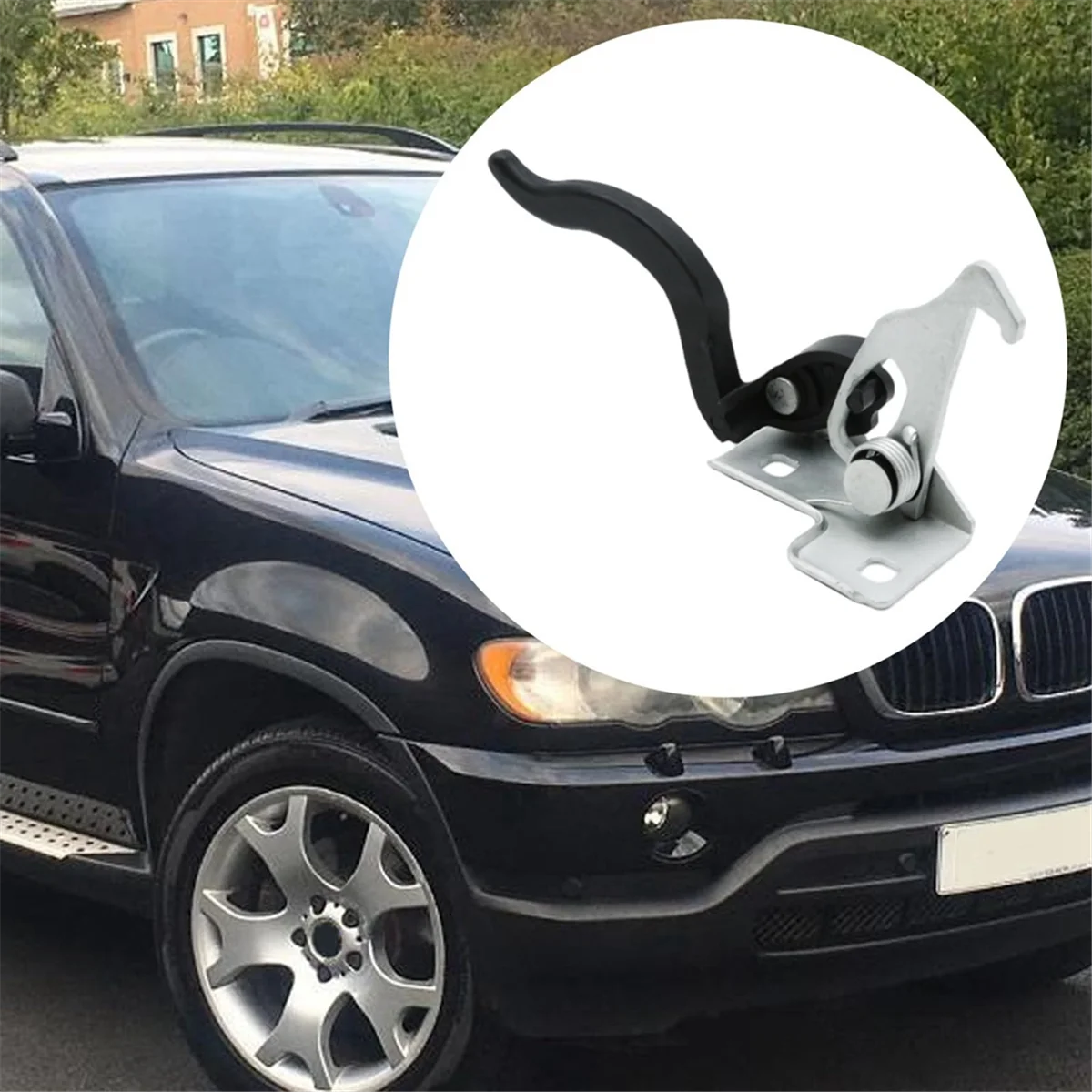 Pestillo de seguridad del capó con bloqueo del capó del motor de alta calidad 51238402552   Para piezas de repuesto BMW X5 E53 -T45C
