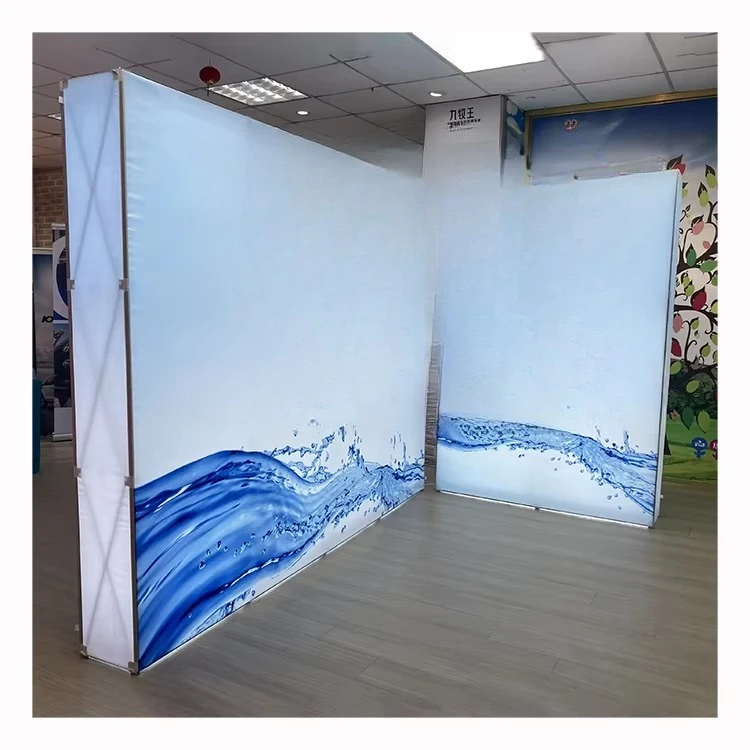 Waterproof SEG Light Box Heavy Aluminum Frame Backlit Background Wall Display Stand