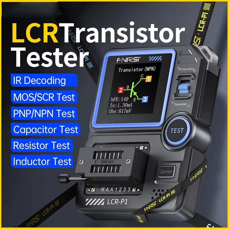 Transistor Tester Multimeter LCR-P1 Transistor Tester Multimeter Triode NPN PNP MOSFET SMD Capacitance Resistance