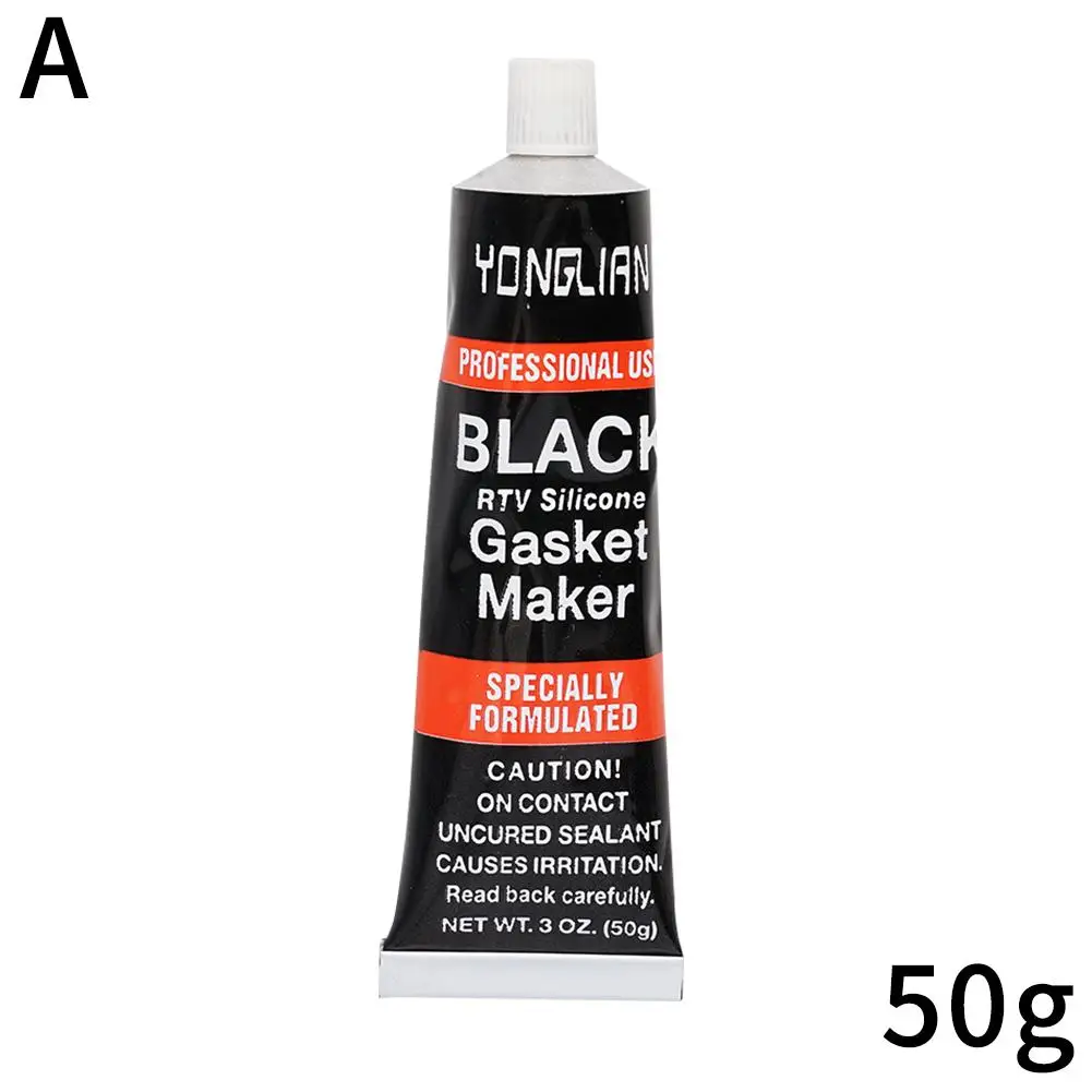 Sellador de juntas automotrices, pegamento negro de alta temperatura, sellador sin silicona resistente al aceite de motor, sellador de coche, reparación negra Universal Y4Z4