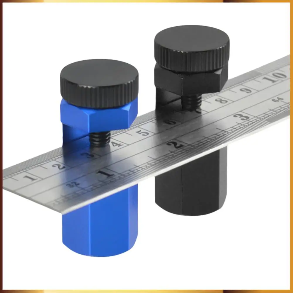 Aluminum Alloy Square Auxiliary Clamp Stair Gauge Hex Flat Gauge Woodworking Right Angles Ruler for Framing & Rafter Woodworking