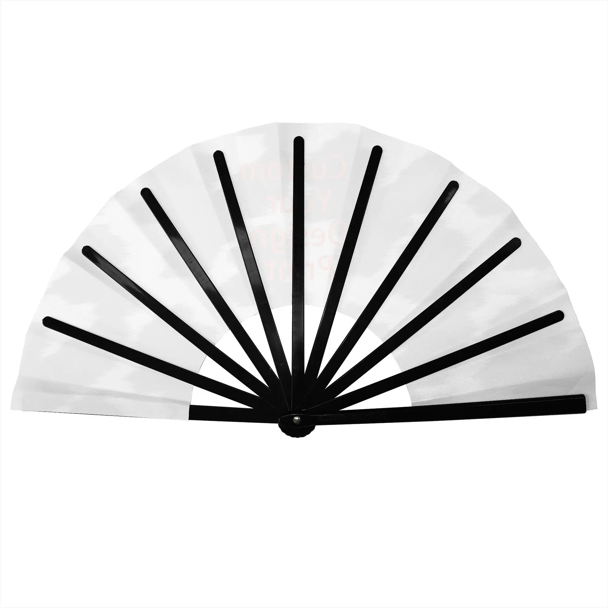 Farmhouse Cowhide Pattern Folding Hand Fan  Polyester Fabric Fan Funny Summer Accessory Decorative Fans