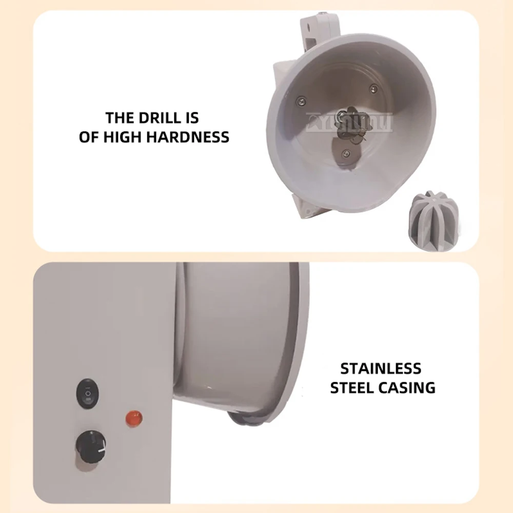 Tragbare Kokosnussmaschine, einstellbare Geschwindigkeit, elektrische kommerzielle Kokosnussreibe