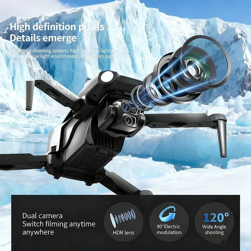 Novo Z103 GPS Drone 8K Profissional HD Câmera Dupla Wifi 360 °   Evitar obstáculos Brushless Dobrável Quadcopter RC Drone Brinquedo Presentes