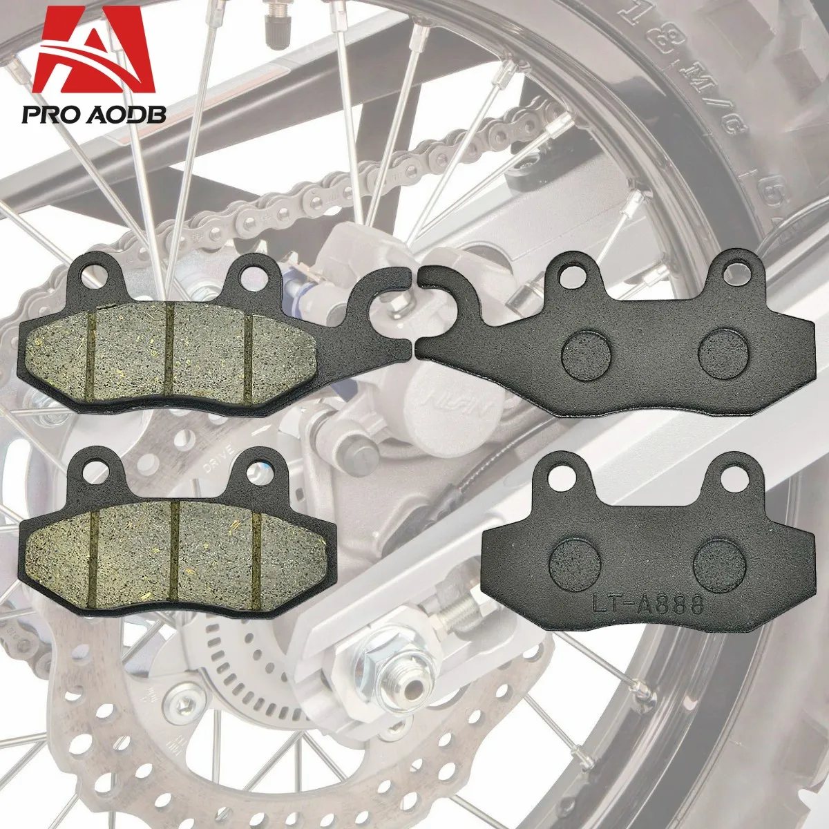 Front Brake Pads For HONDA STREET BIKES Astrea Supra NF XR 100 VT XL 125 C 200 CBF 250 XR100 Motorcycle Shadow V NSR 150 RR TA 