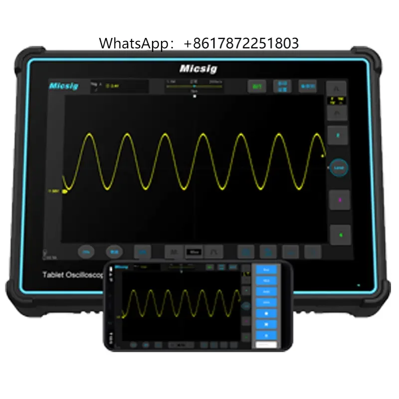 

Micsig Digital Oscilloscope 4 Channels 100mhz 1GSa/S Hand Held Digital Multimeter With Oscilloscope Function TO1004