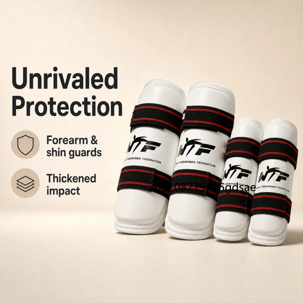 Taekwondo Protective Gear Full Set of Arm and Leg Protection Adult Child Protect Tools Wear Resistant Karate Protective Tools