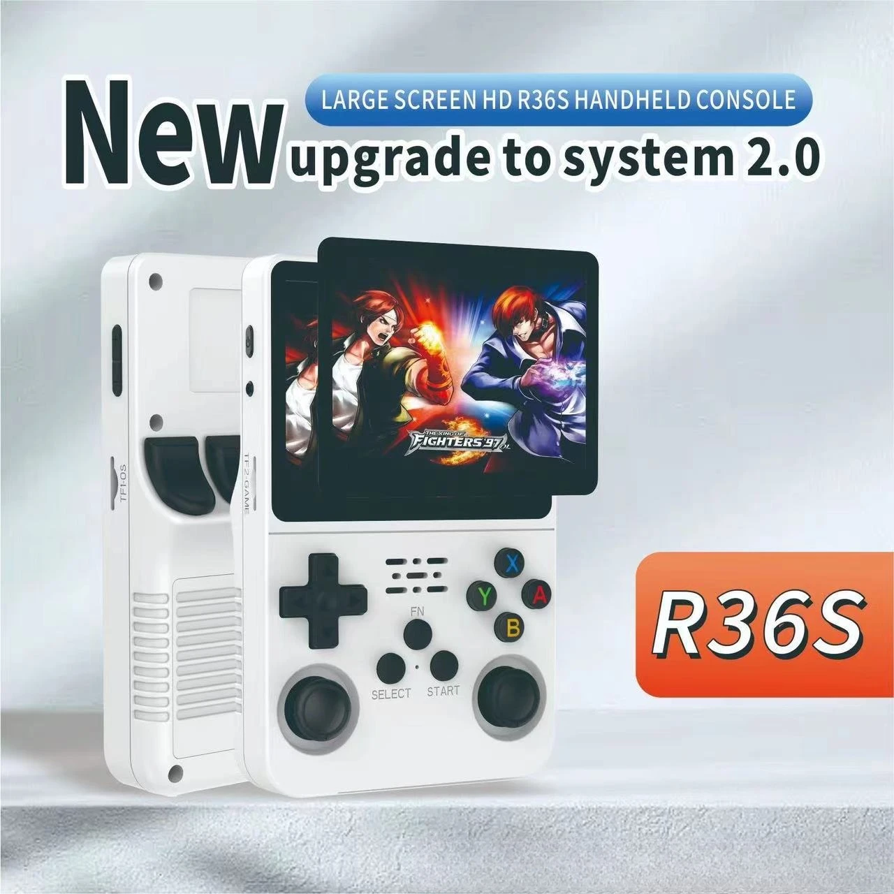 Consola de videojuegos portátil Retro R36S de 128G, sistema Linux, pantalla IPS de 3,5 pulgadas, reproductor de vídeo portátil de bolsillo R35s Pro, juegos de 64GB