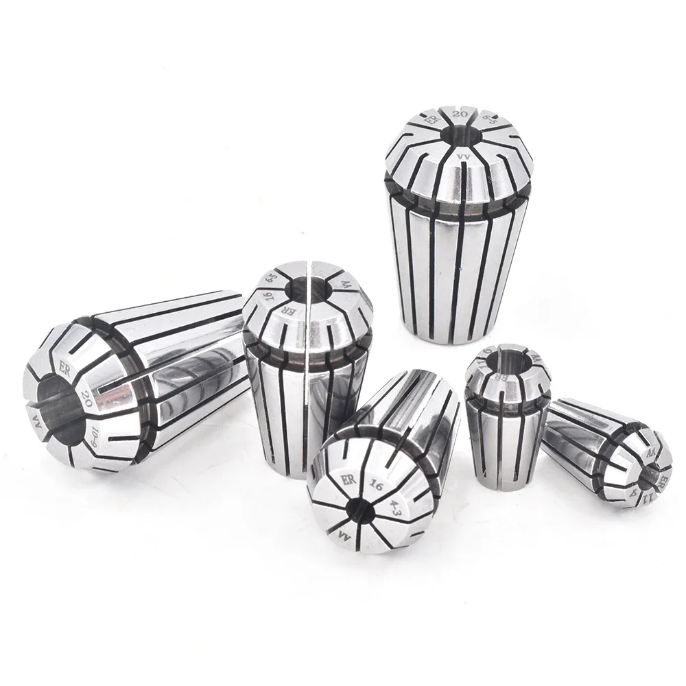 High Precision AA Grade 1pcs ER16 1-10mm 1/4 1/8 Spring Collet Chuck For CNC Machine Milling Lathe Tool Machine Spindle Motor