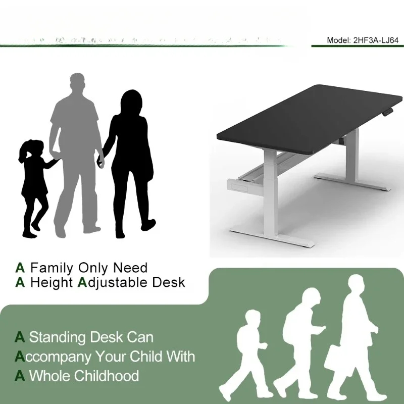 Modern Office Workstation Desk Office Furniture Desk Electric Height Adjustable Employee Standing Desk Rack