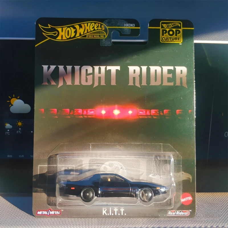 

Spot Genuine Hot Wheels Knight K.I.T.T Black 83 Pop Culture Die-Casting Model Car 1/64 Scale Collectible Toy Cool Gift For Fans