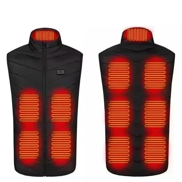 21 beheizte Zonen, elektrisch beheizte Jacken für Damen und Herren, Sportbekleidung, beheizter Mantel, Graphen-Heizmantel, USB-Heizjacke für Camping – Detail 3