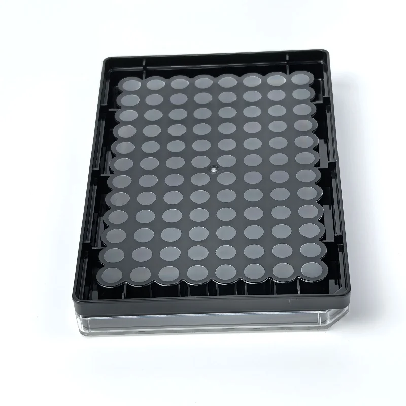 96 لوحة ثقافة الخلية الآبار أسود شفاف أسفل البلاستيك التصاق المعقمة أطباق بتري المعالجة لأدوات تجربة المختبر الحيوي #3