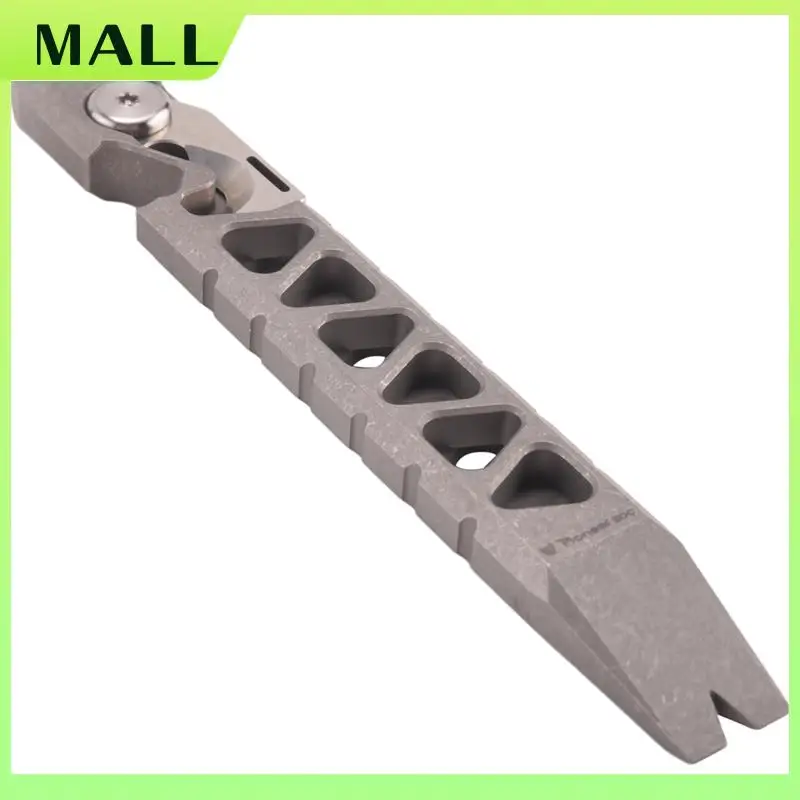 MALL Keychain Multitool Tool Pocket Tool Bottle Opener Keychain Outdoor Tool, Titanium Key Chain,Matte