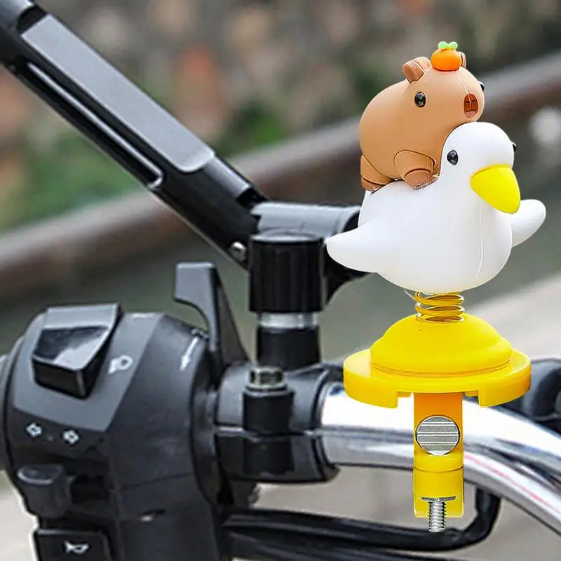 Capybara Car Decor Creative Spring Capybara Shaking Head Dashboard Figurine Cute Creative Spring Capybara Handlebar Figurine  ﻿