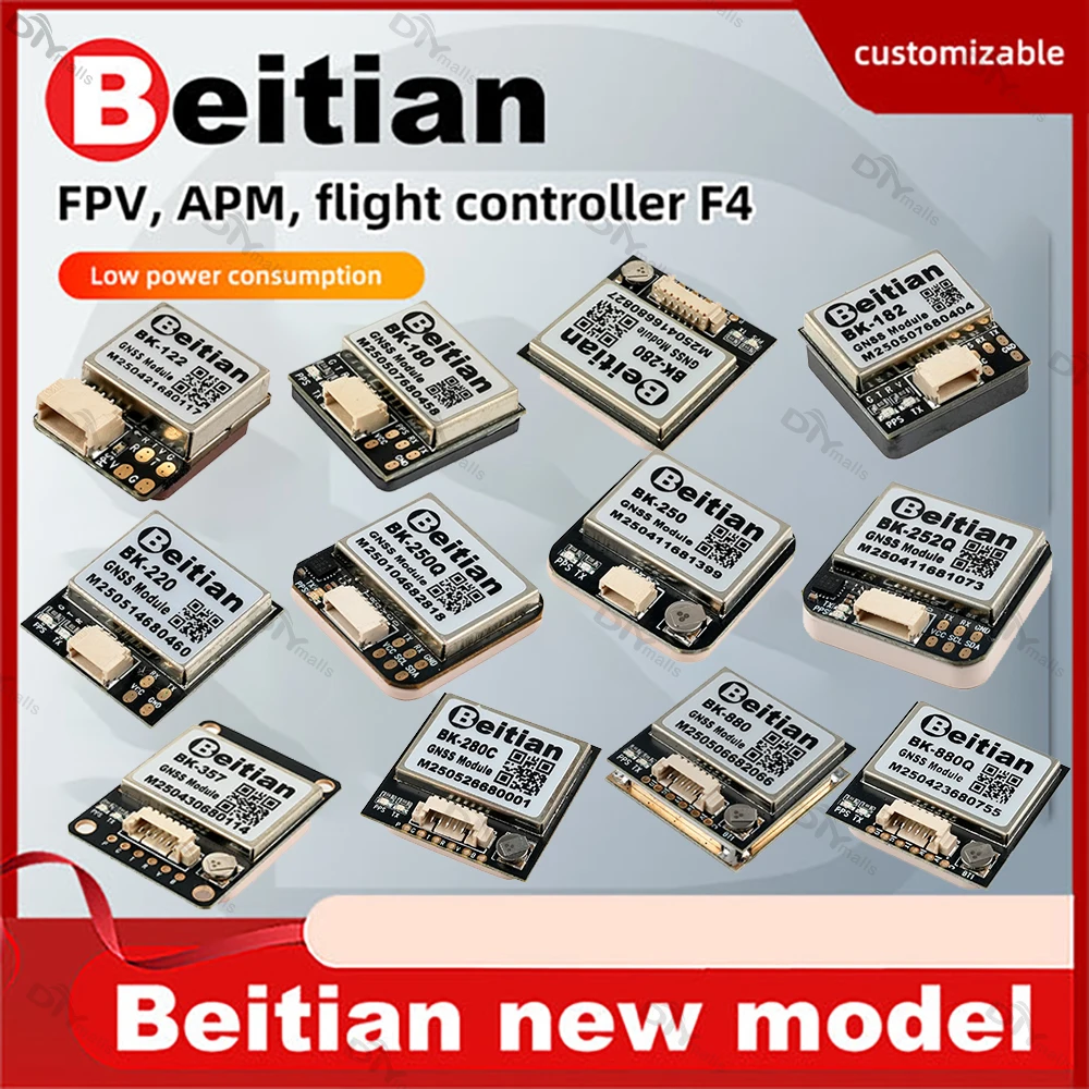

Beitian BK-122 M9 GPS Module with Compass on-board Ceramic Antenna GNSS GPS Receiver Antenna Module for Flight Controller FPV