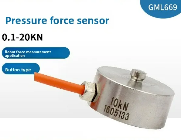 GML669 Miniature Button Load Cell Force Sensor 2kN 3kN 10kN for Robot Force Measurement