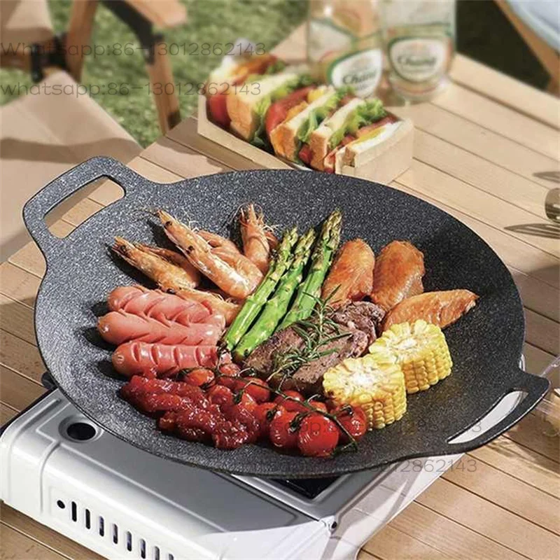 Multi functional frying pan, universal size 38 cm 14.9 inches suitable for outdoor camping use