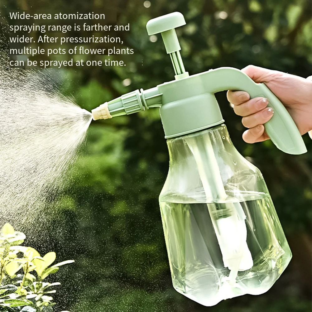 Gartensprüher Grün-Gelbe Gießkanne Hochdruck-Sprühflasche Handgehaltene Plastik-Blumen- und Pflanzensprühflasche