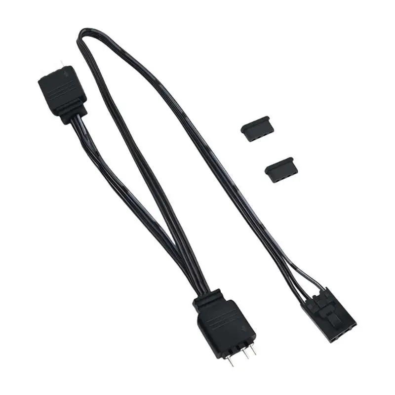 652F ARGB Adapter Cable 4pin to 3Pin Enhances Lighting Effects 4Pin to 5V 3Pin Split
