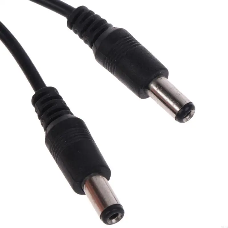 Q6PA High-quality 1Female to 2Male 5.5mmx2.1mm Power Supply Cable Y Splitter Adapter Wires Maximum 120W Splitter Cord