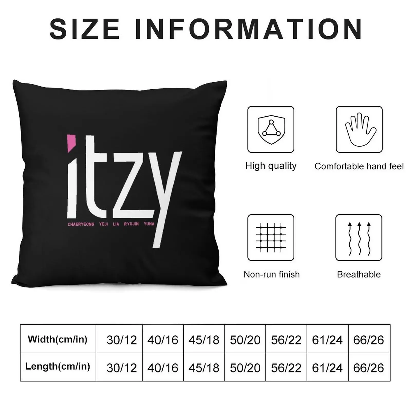 Itzy KPOP Girl Group Dalla Dalla Throw Pillow Pillowcases For Pillows Rectangular Cushion Cover pillow cover luxury pillow