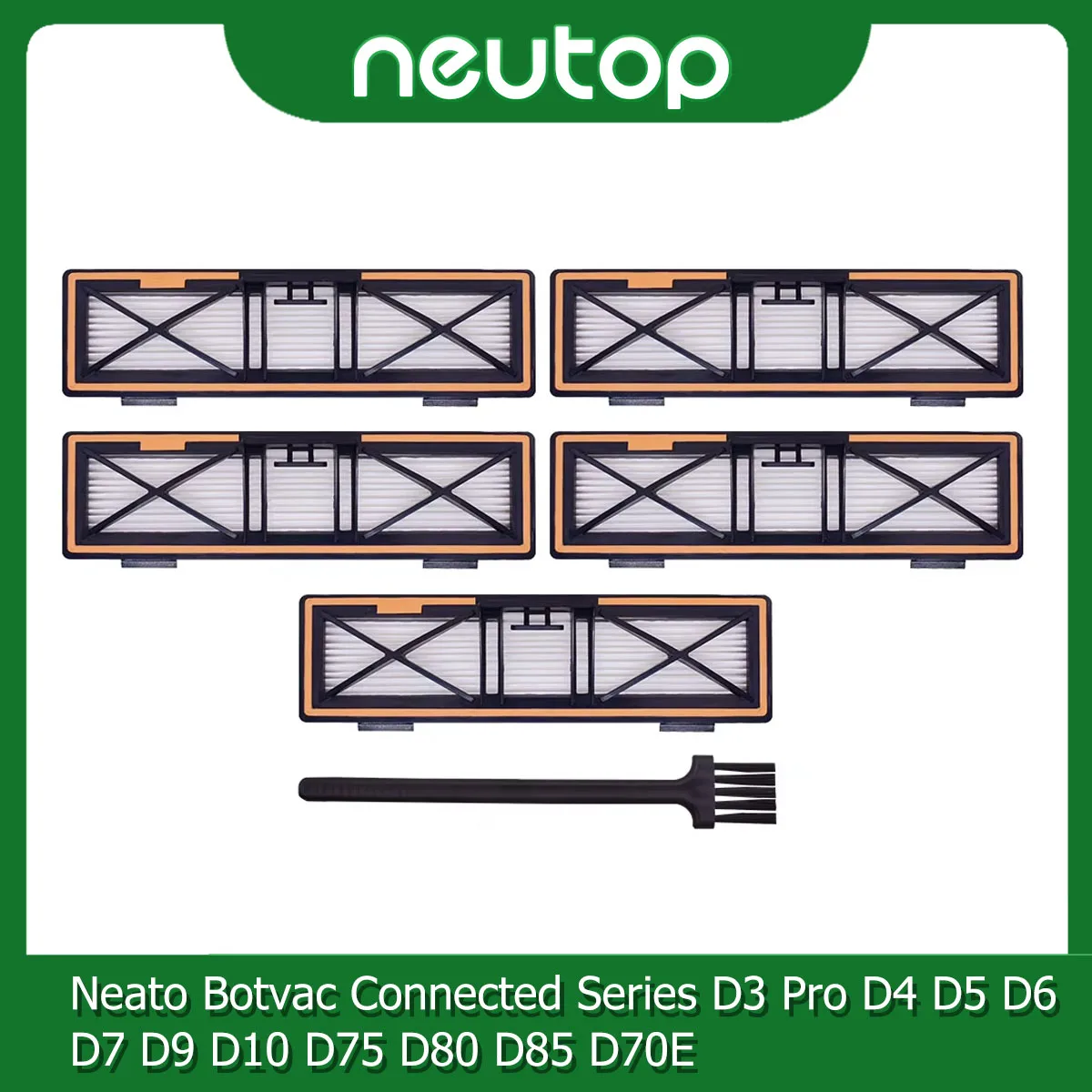 Hepa Filter Compatible with Neato Botvac Connected Series D3 Pro D4 D5 D6 D7 D9 D10 D75 D80 D85 D70E Vacuums Parts Accessories