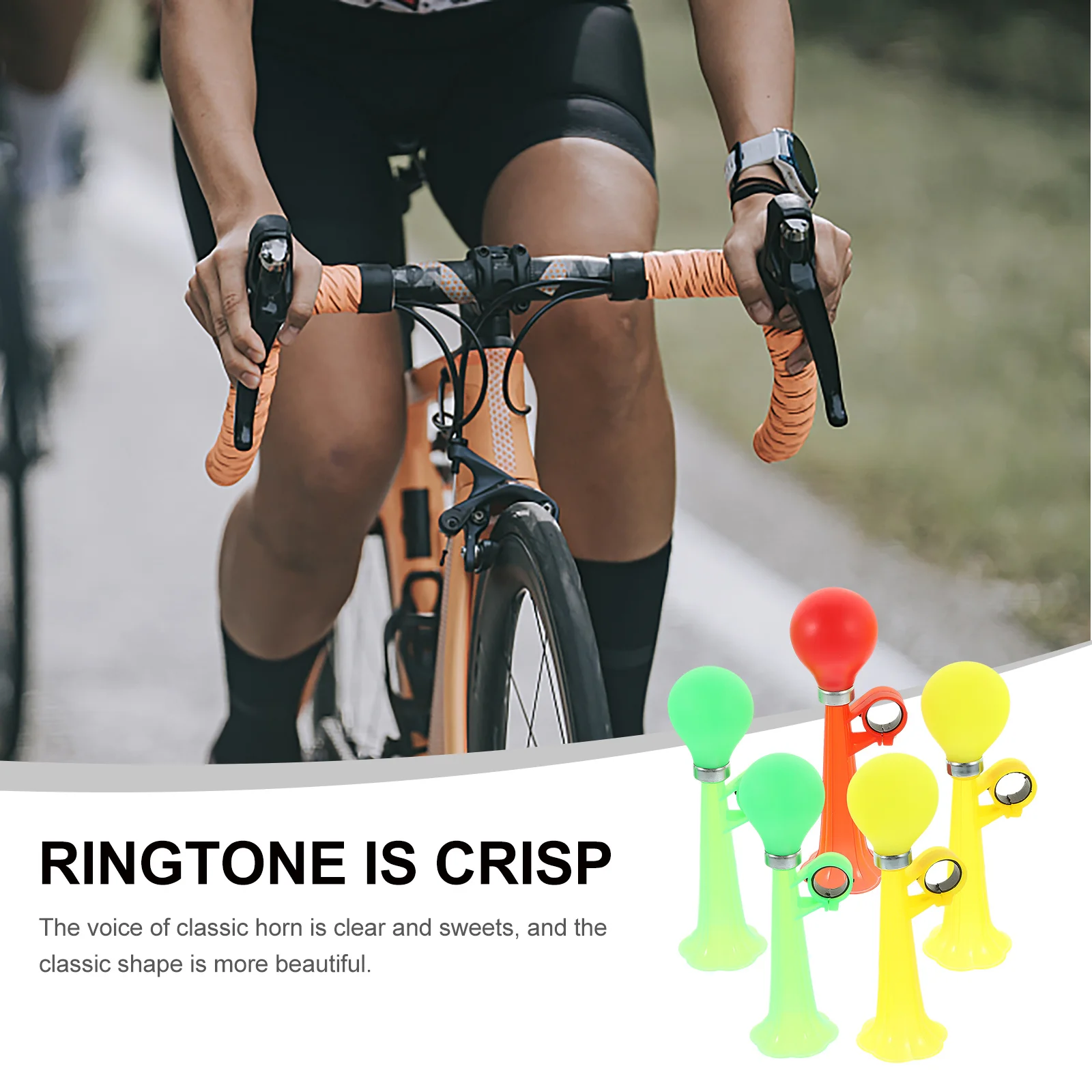 

5Pcs Bike Horns Clear Loud Ringtone Teenagers Adults Bicycles Supply Bike Horn Lovely Air Horn