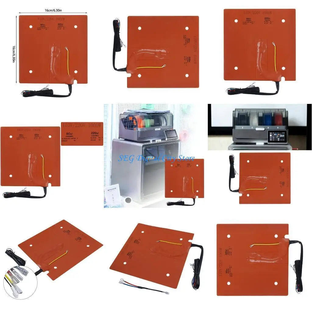 

U75B Heavy Duty Silicone Heaters Pad S1C Specific Model Efficient Heat Transfer Corrosion Resistant Print Tool