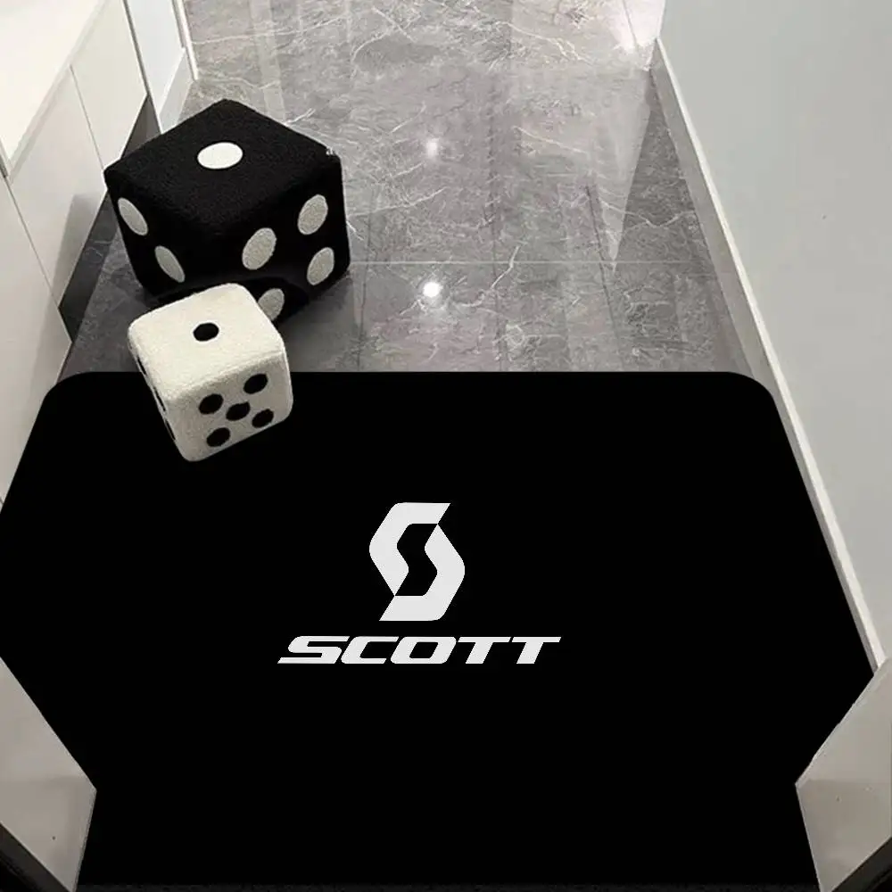 S-ScottS Bike Logo Bathroom Mat Non-Slip Laundry Room Mat Laundry Decor Balcony Child Living Room Toilet Rug
