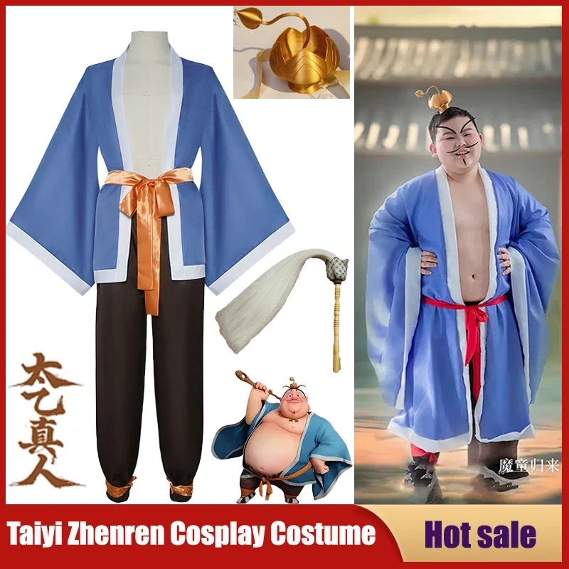 nouveau-film-nezha's-demon-boy-cosplay-costumes-nezha-2-taiyi-zhenren-accessoires-de-carnaval-adultes-enfants-robe-pantalon-chapeaux-ensembles-complets
