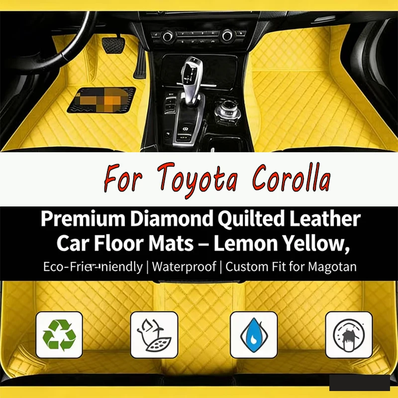 Car Floor Mats For Toyota Corolla 10th Gen. E140 E150 2006 2007 2008 2009 10 11 12 13 Custom Auto Interior Accessories