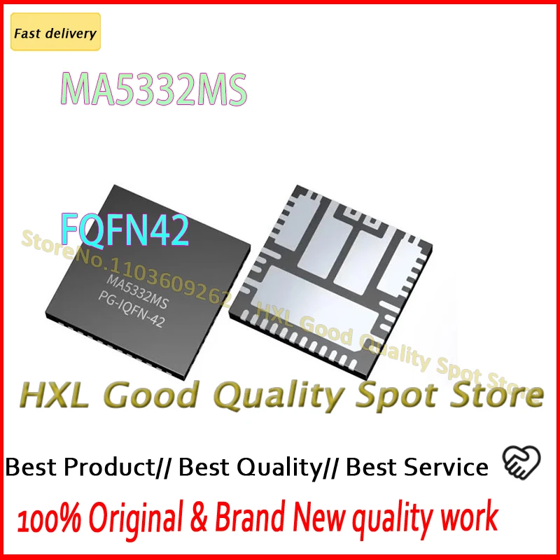 MA5332MS MA5332 FQFN42 4 ohm 2 * 200W audio amplifier chip New Original  1PCS