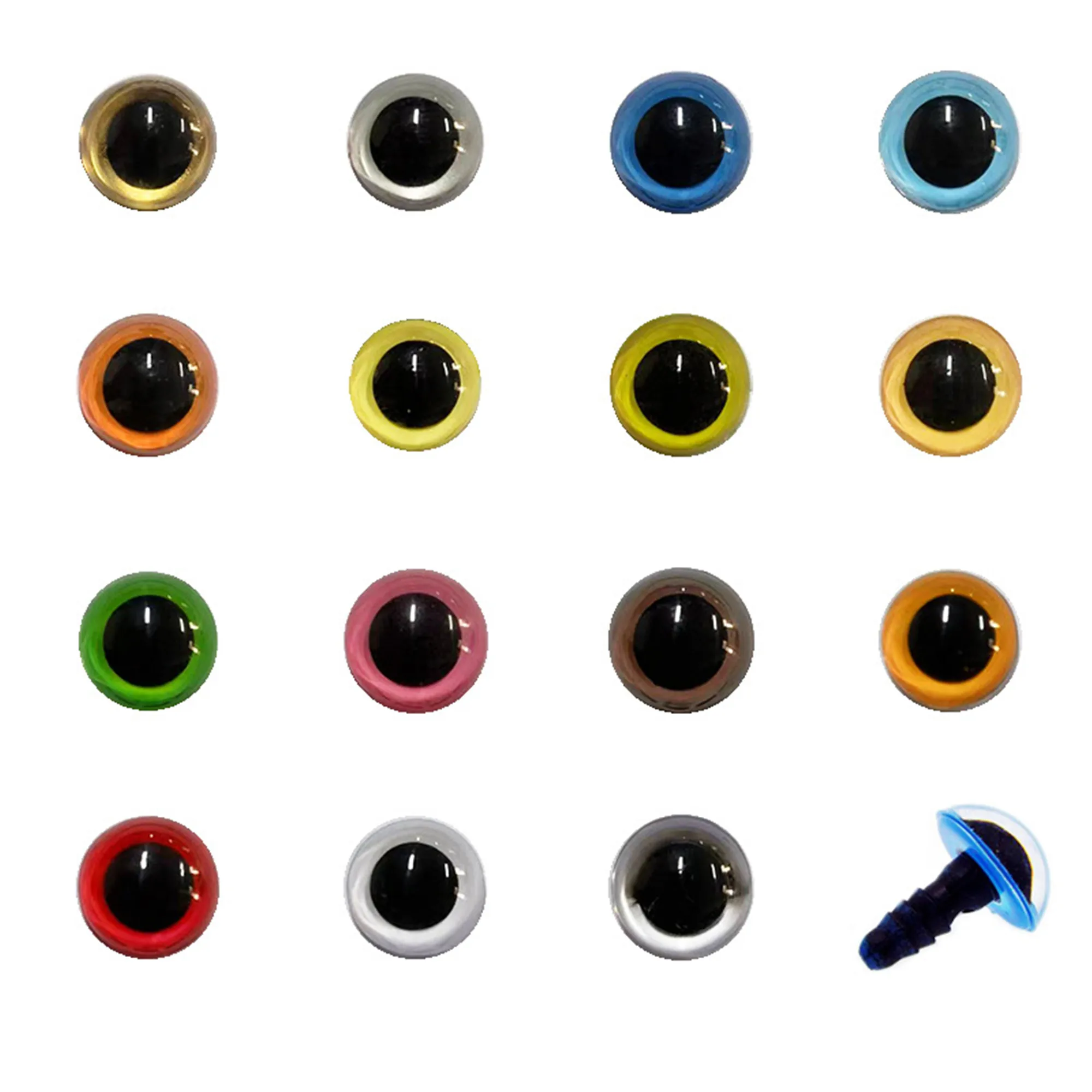 

20pcs/lot 8mm-12mm crystal eyeball resin animal eye simulation eyeball plush toy DIY accessories