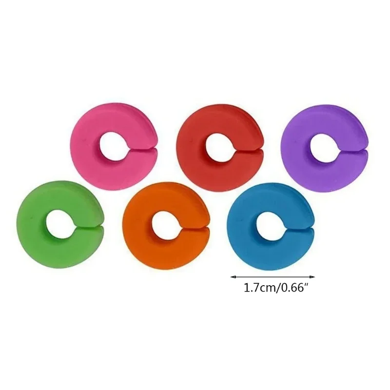Wine Glass Markers Mini Circle Silicone Drink Glass Tags Recognizer Cup Labels Signs Juice Champagne Cup Goblet Label Mug Tag