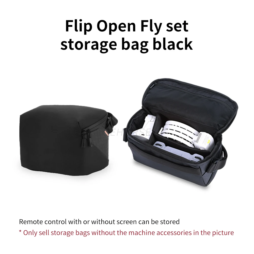 حقيبة حمل محمولة لـ DJI Flip/RC 2/RC N3 كومبو حقيبة التخزين صندوق صلب حقيبة يد واقية لملحقات طائرة بدون طيار DJI الوجه