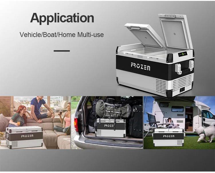 Dual Zones 75L 95L Truck Van RV 12v24v Refrigerator DC Fridge Freezer Offroad Refrigerator Freezer