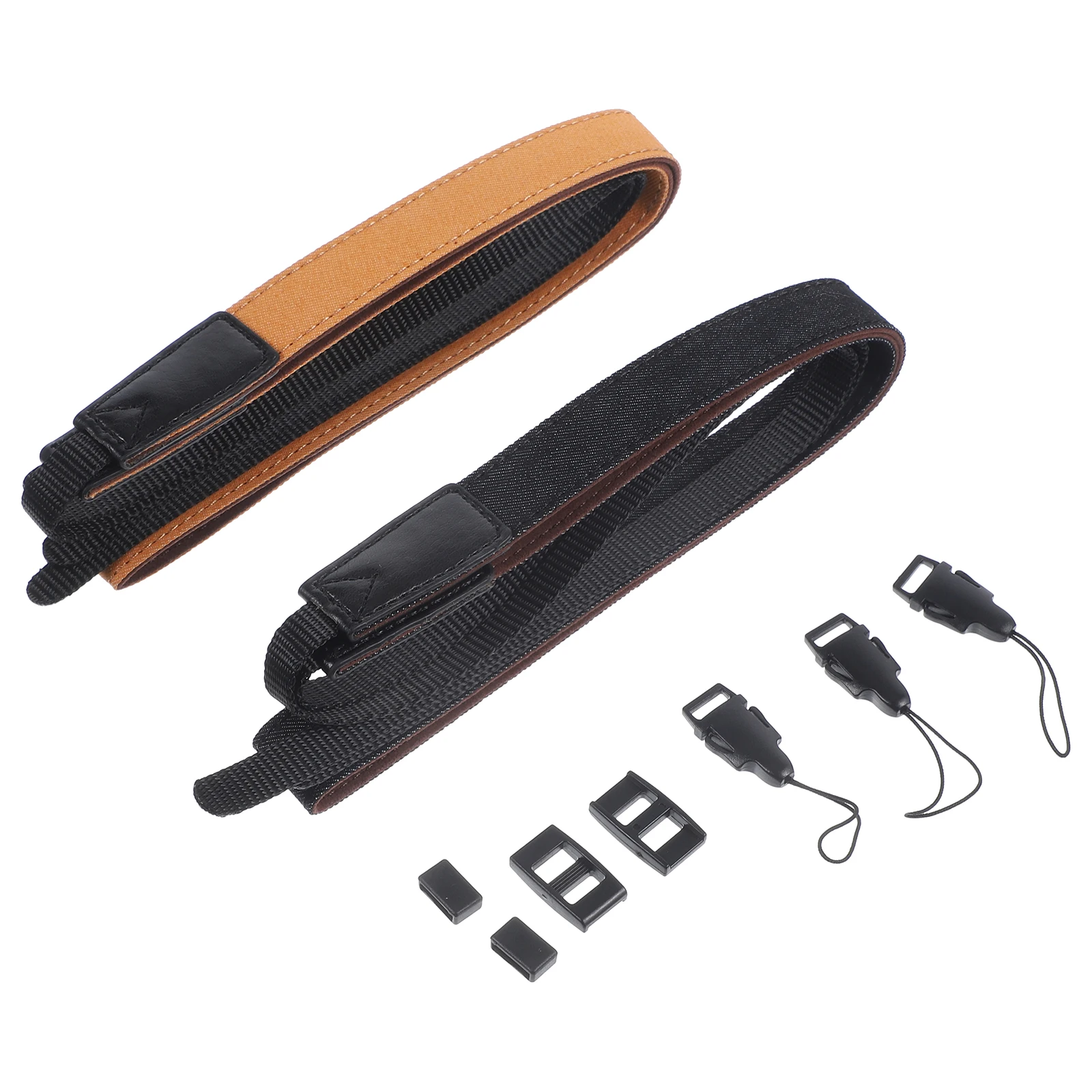 

2 Pcs Black Lanyard Camera Strap Harness Micro Single Straps for Photographers Women Holder Miss