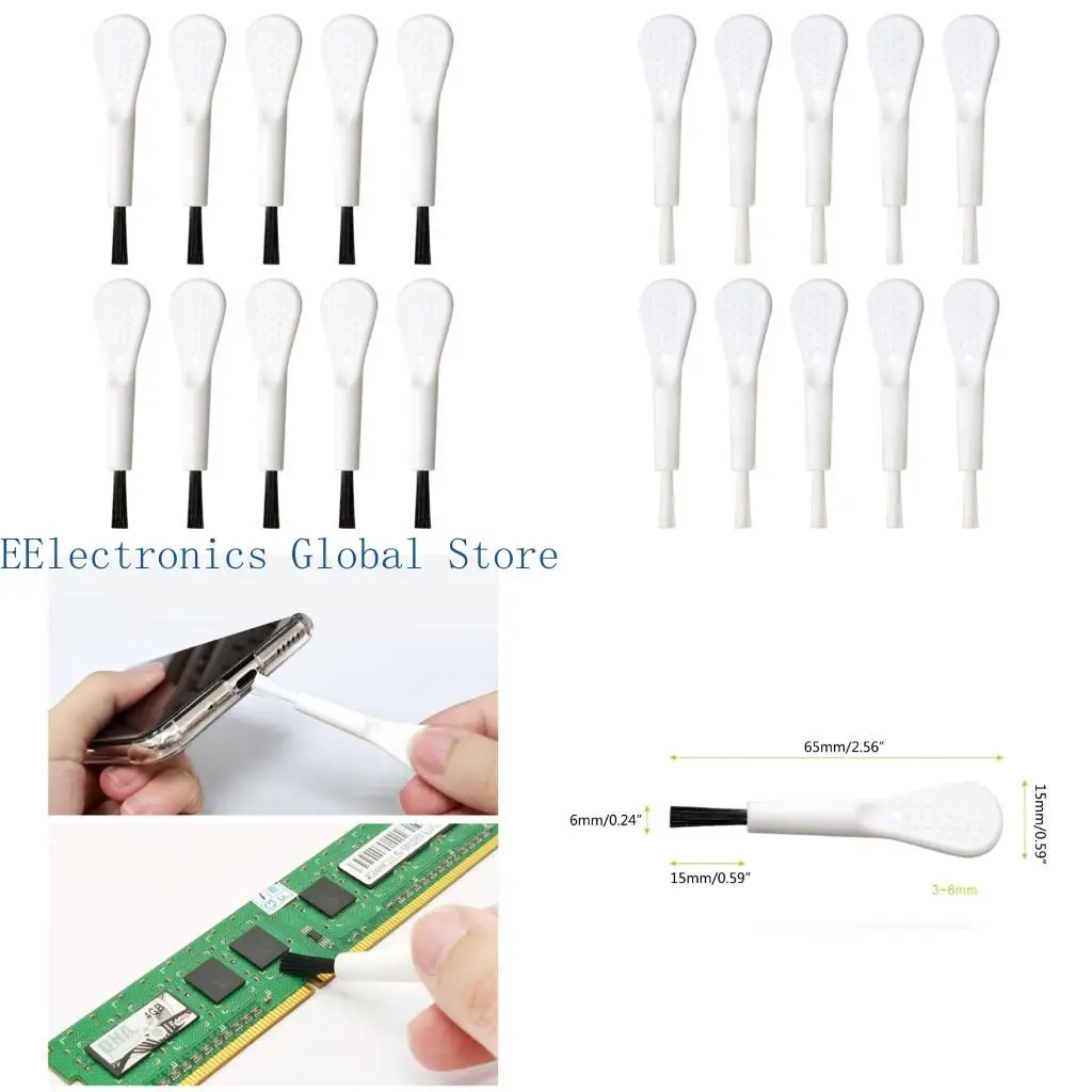 

462B 1/5/10Pcs Laptop Cleaner Tool Small Hole Dust Cleaning Brush Cellphone Charging Port Cleaner Electronic Cleaning Brush