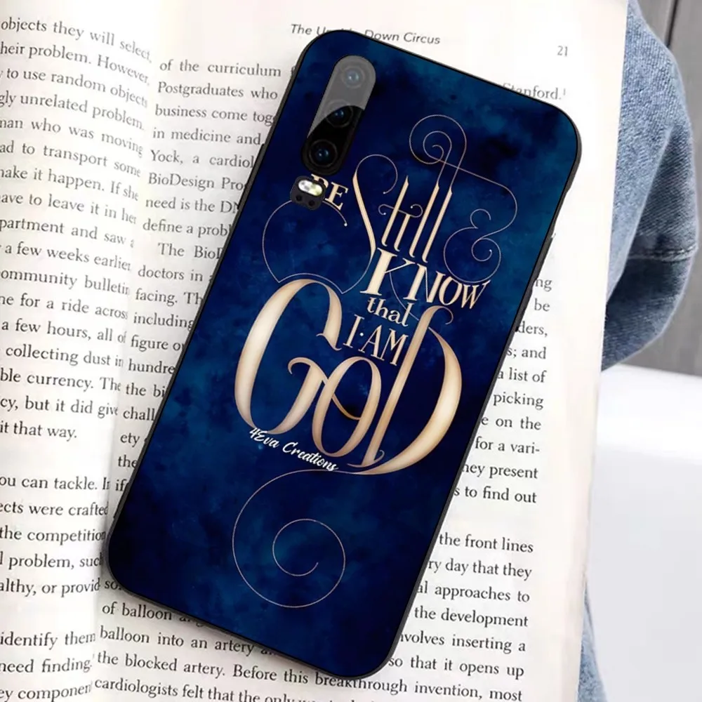 Verse Of The Christian Bible Jesus Phone Case For Huawei Honor 10 lite 9 20 7A 9X 30 50 60 70 pro plus Soft Silicone Cover