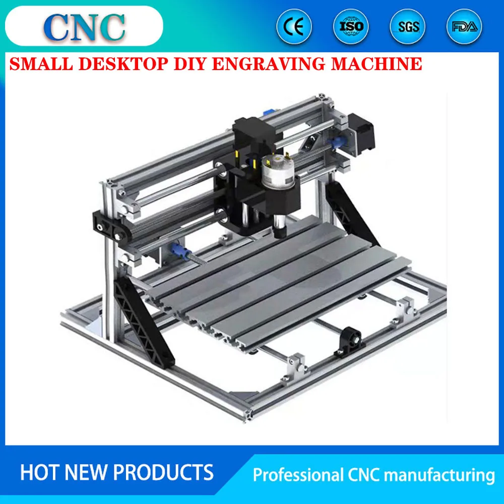 

CNC3018 small desktop laser CNC drilling and carving dual-purpose planar wood relief three-axis DIY acrylic processing