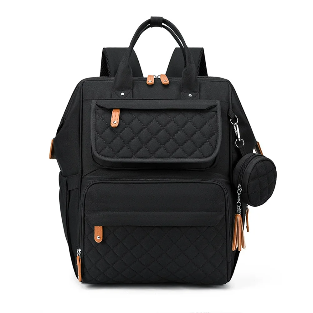 Diaper Backpack Mommy Bag Lightweight Multifunctional Double-shoulder Baby Bag For Mom Travel Maternity Stroller Bag