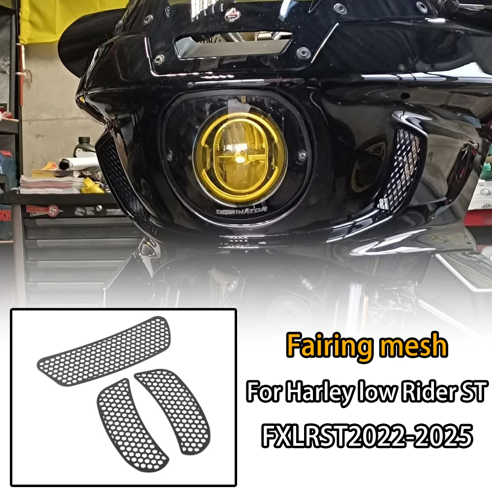 

NEW Batwing Accent Grill & Fairing Mesh Vent Screen for Harley Softail Low Rider ST/FXLRST & El Diablo FXRST 2022-2025