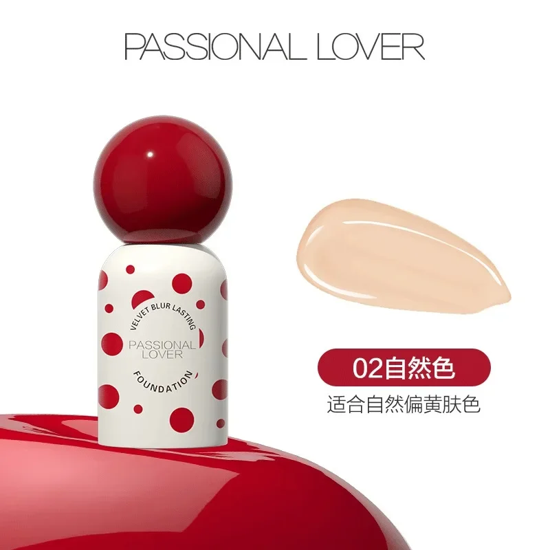 Passional Lover Liquid 파운데이션 3.0 업그레이드 에디션, 오래 지속되는 부드러운 타르 피부 컨실러, 보습 파운데이션