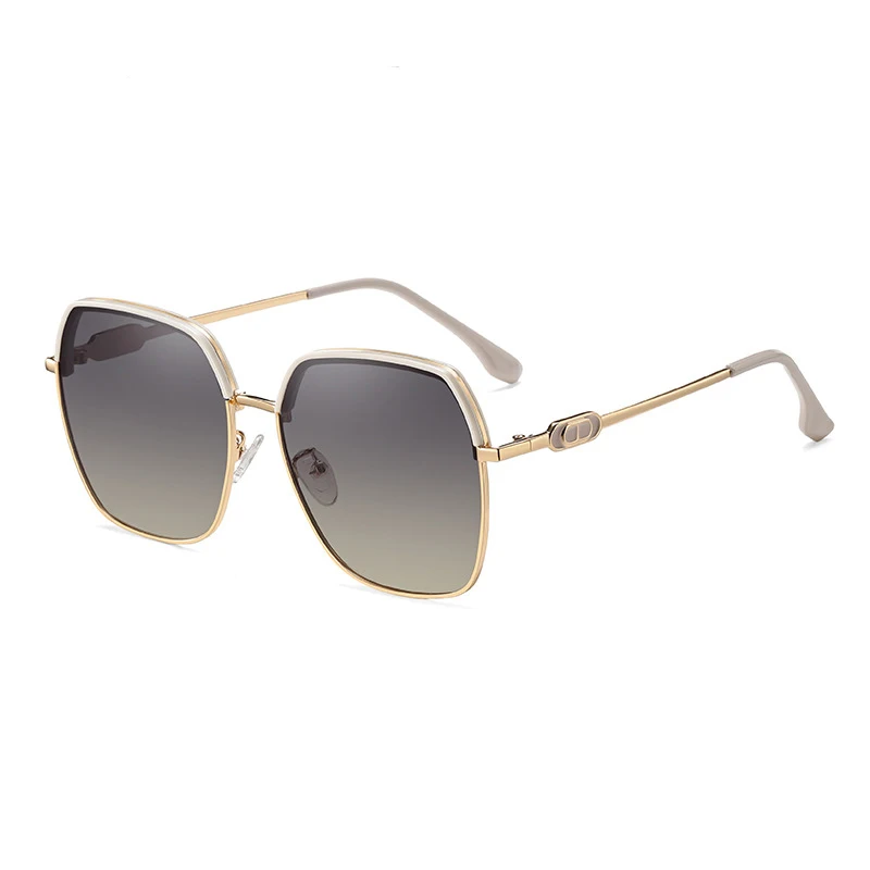 

New Oversized Square Polarized Sunglasses For Women UV Protection Eyeglasses Retro Big Frame Sun Glasses Fashion Vintage Shades